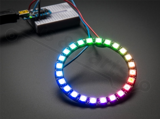 LED Ring NeoPixel - 24x WS2812 5050 RGB LEDs with drivers - Adafruit 1586